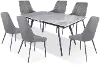 Clearance Lucia Gray 5 Piece Dining Room Set