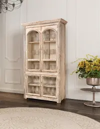 Venecia Antique White Display Cabinet