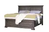 Clearance Grand Louie Brown Queen Storage Bed