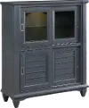 Vista Azul Graphite Gray Curio Cabinet