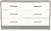 Palmetto Heights White and Gray Dresser