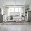Palmetto Heights White and Gray 4 Piece Queen Bedroom Set