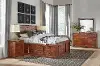 Shaker Brown 4 Piece King Bedroom Set