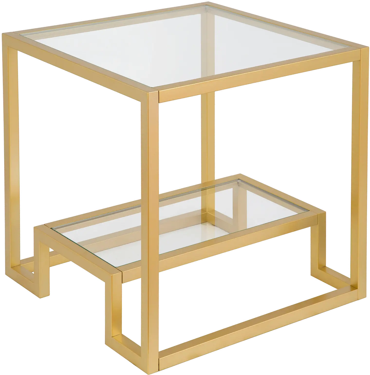 Athena Glam Brass Finish Side Table-5