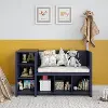 Tyler Kids Navy Storage Bench and Coat Rack