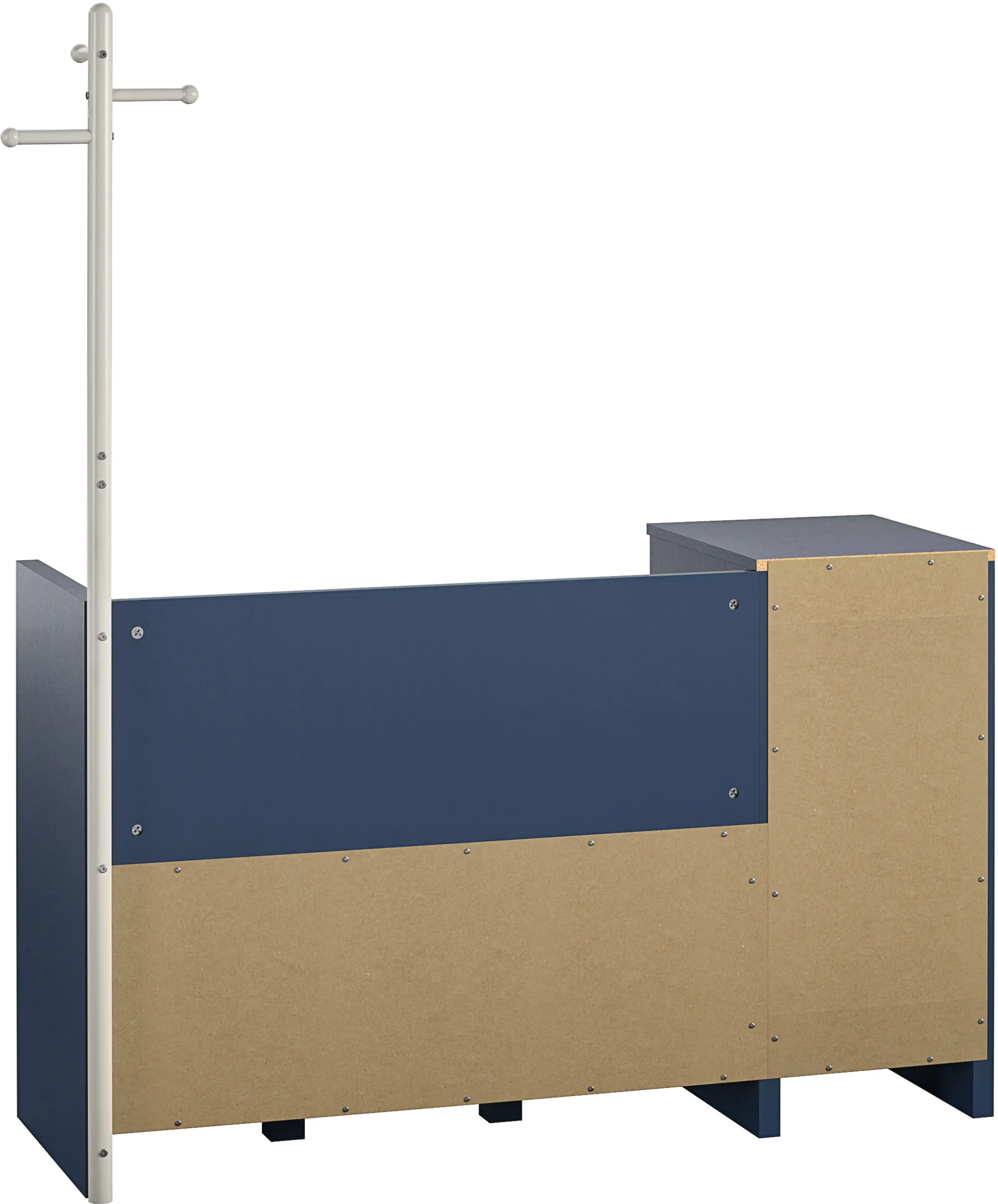 Tyler Kids Navy Storage Bench and Coat Rack-4