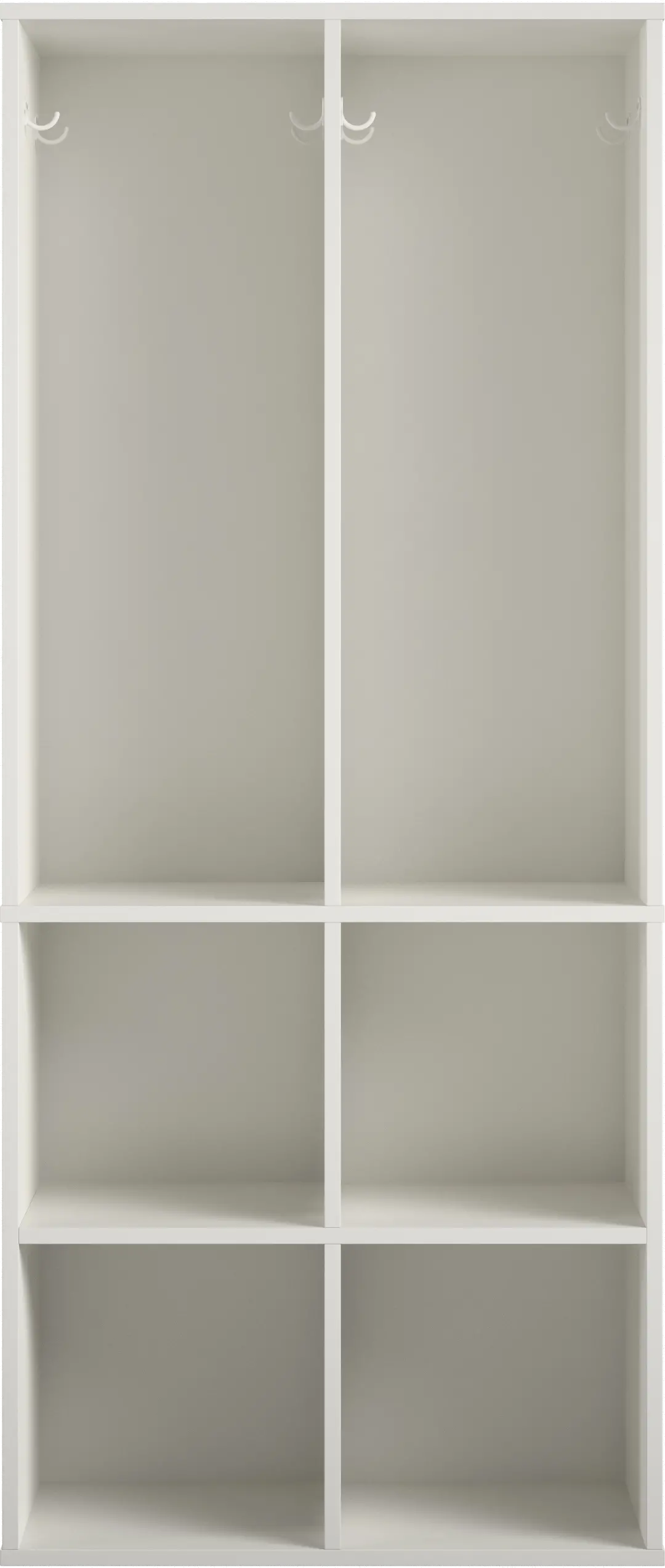 Tyler Transitional White Kid's 4-Cube Storage-3