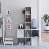 Tyler Transitional Dove Gray Kid's 9 Cube Storage