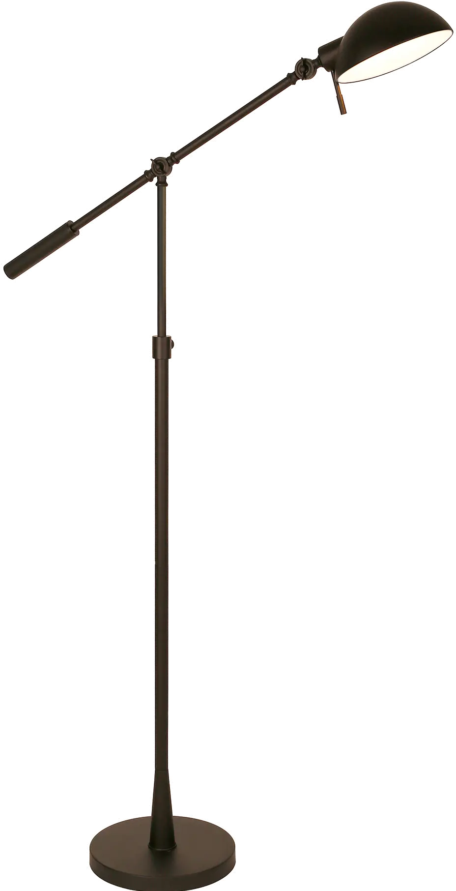 Dexter Industrial Blackened Bronze Tilting Floor Lamp-3
