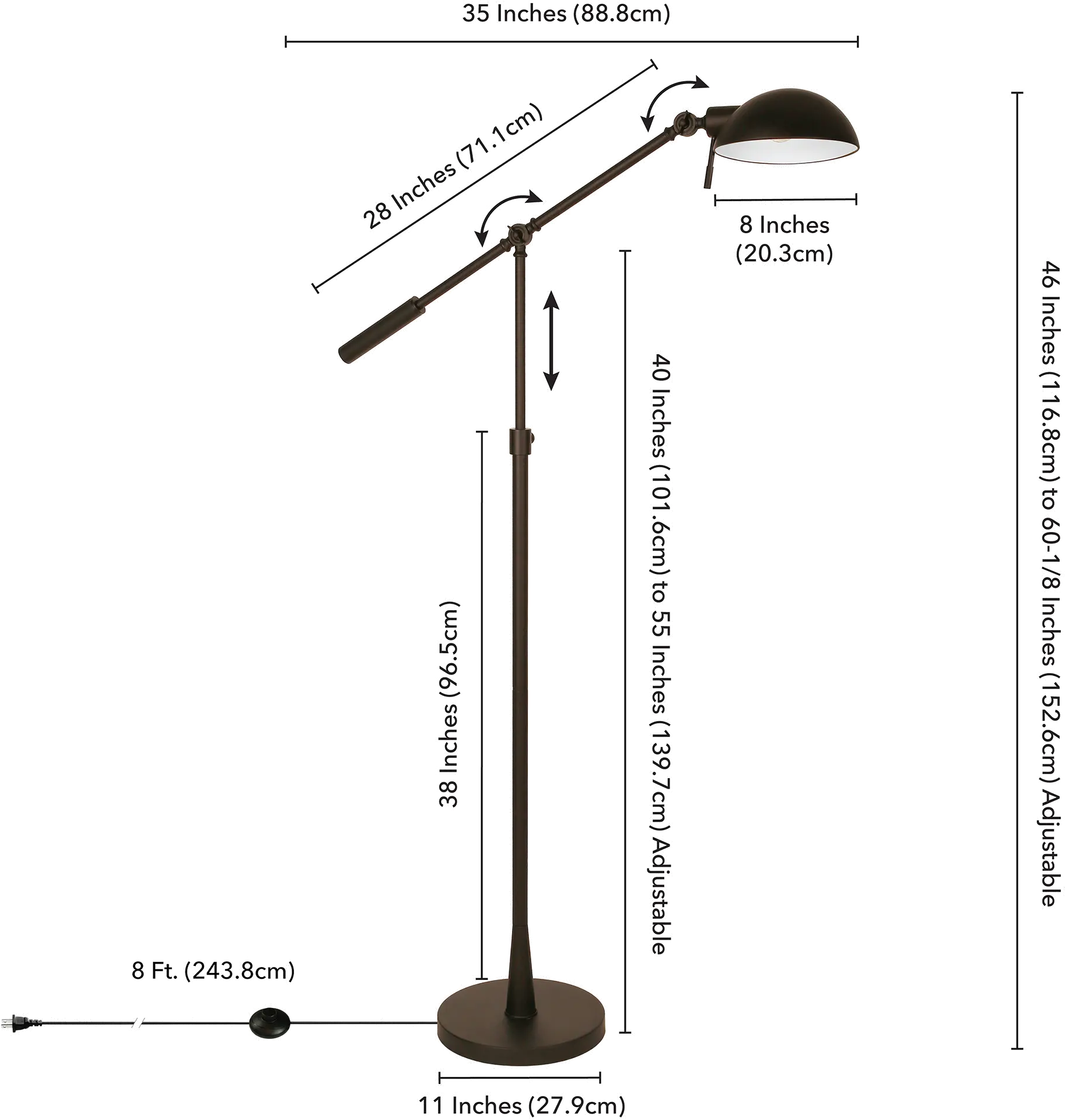 Dexter Industrial Blackened Bronze Tilting Floor Lamp-8