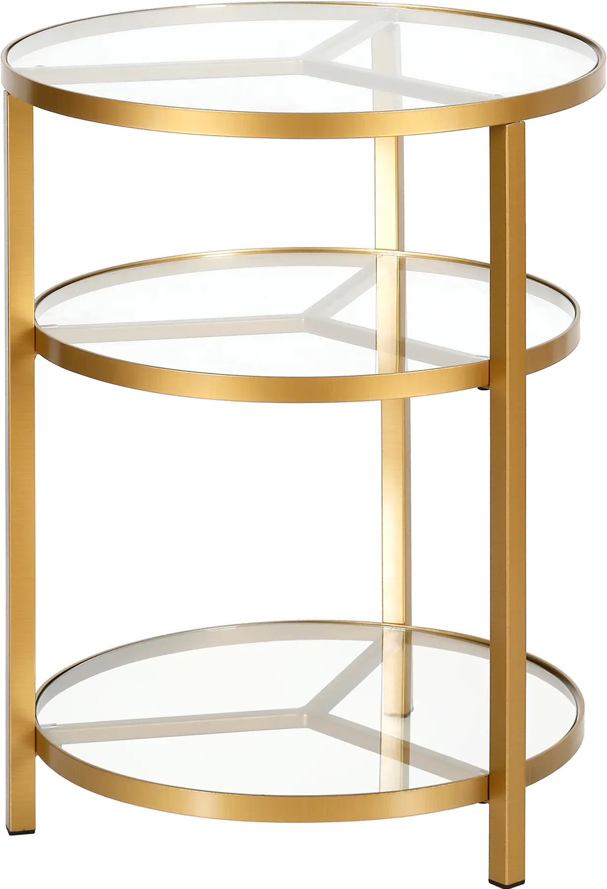 Helena Modern Brass Finish Side Table-4