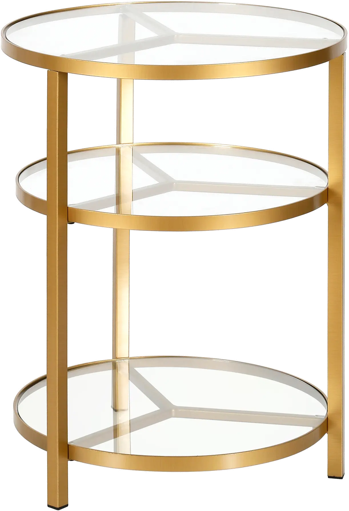 Helena Modern Brass Finish Side Table-6