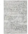 Malibu 5 x 7 Gray and Ivory Washable Area Rug