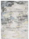 Malibu 2 x 3 Gray Abstract Washable Area Rug