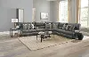 KIT Como Gray 6 Piece Reclining Sectional