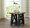 Bolton Industrial Black and Natural End Table