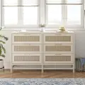 Lennon Ivory Oak Six Drawer Dresser
