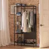 Modine Black Oak Open Wardrobe