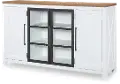 Franklin Oak and White Dining Credenza
