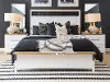 Franklin Oak and White King Size Bed