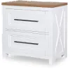 Franklin Oak and White Nightstand