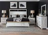 Franklin Oak and White 4 Piece King Bedroom Set