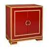 Rose Red Two Door Glass Chest