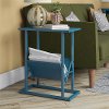 Regal Industrial Blue End Table