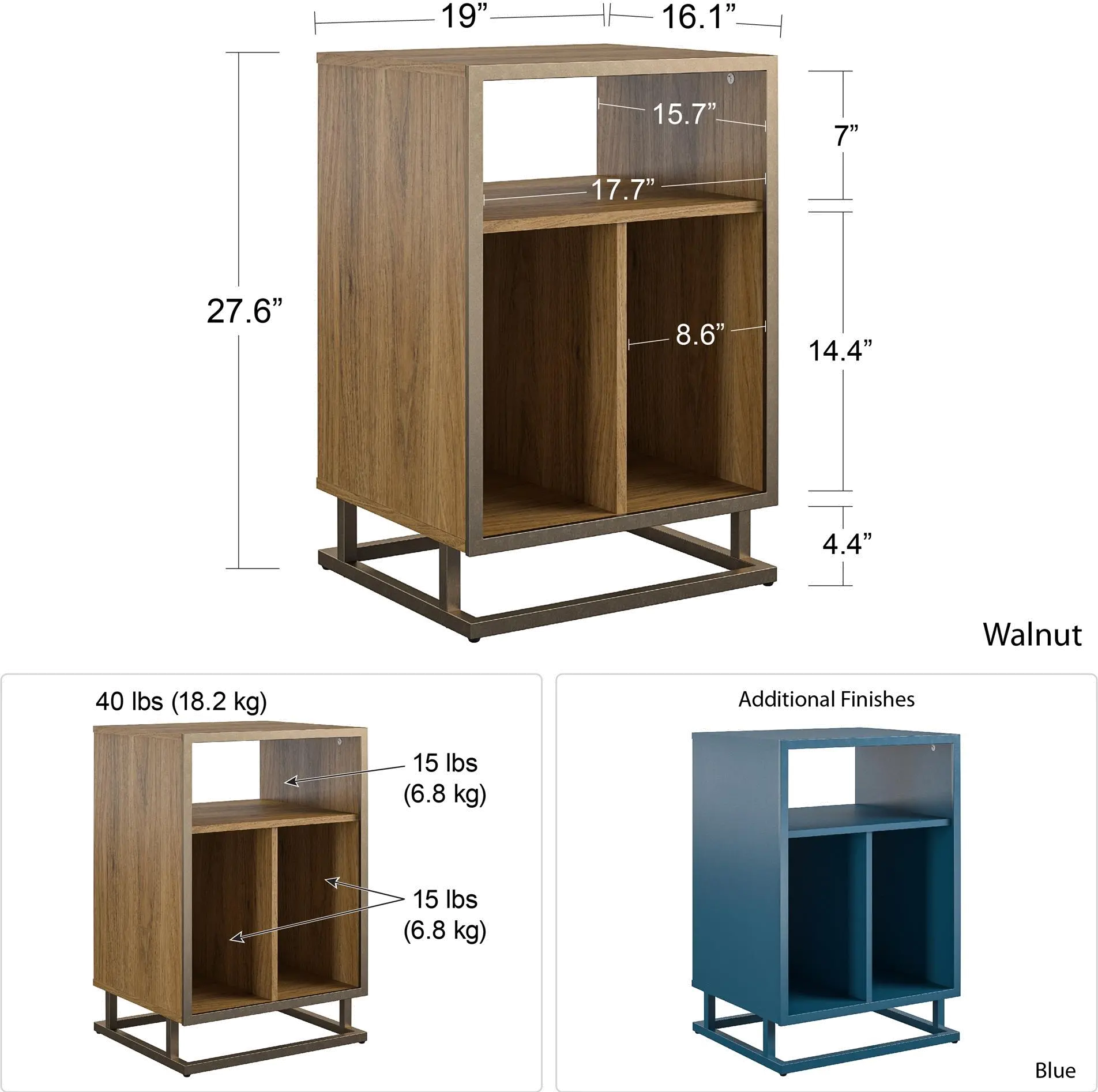 Regal Brown Turntable Stand-8