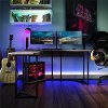 Quest Modern Gray Gaming L-Desk with CPU Stand