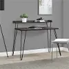 Haven Espresso Retro Computer Desk with Riser