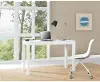 Parsons Large White Computer Desk with Two Drawers