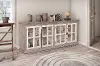 Florence Gray Two Tone Accent Storage Cabinet