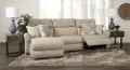 3PC/62612/LCHSE/SOFA McPherson Beige Power Reclining Sofa with Chaise