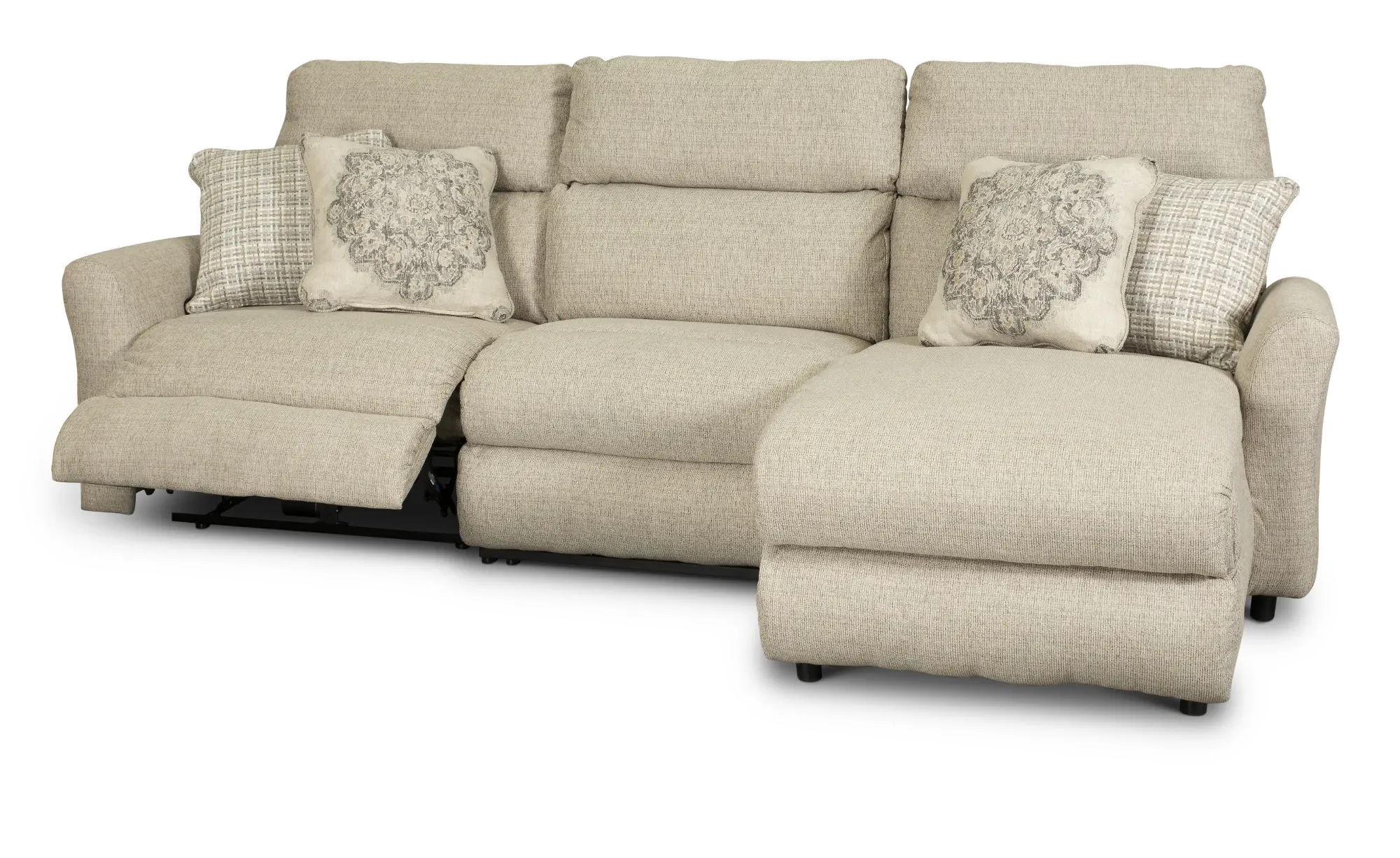 KIT McPherson Beige Power Reclining Sofa with Chaise-2