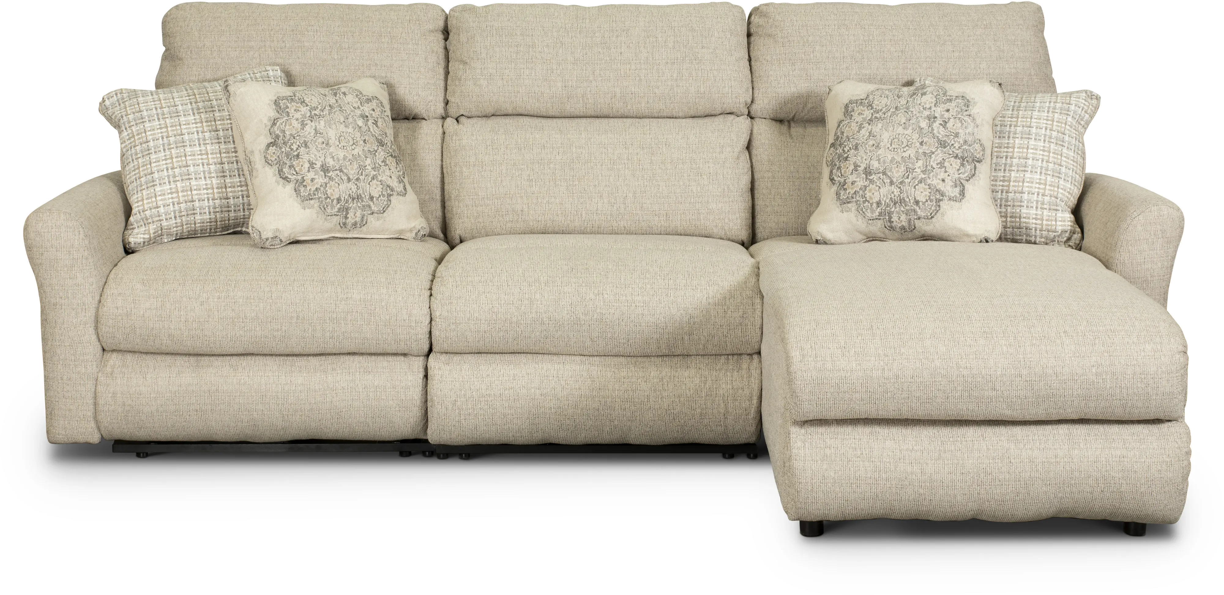 KIT McPherson Beige Power Reclining Sofa with Chaise-5