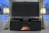 Carson Transitional Black Electric Fireplace TV Console
