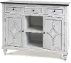 Old World Gray Turnberry Console Cabinet