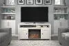 Farmington Ivory Oak 60 Electric Fireplace TV Console