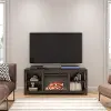 Melville Farmhouse Espresso Electric Fireplace TV Console
