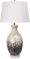 33 Inch Capiz Shell Ceramic Lamp