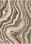 Samira 8 x 10 Cream Wavy Curves Area Rug