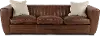 Bistro Brown Leather Sofa