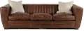Bistro Brown Leather Sofa