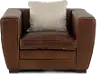 Bistro Brown Leather Chair