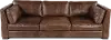 Utah Brown Leather Sofa
