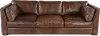Utah Brown Leather Sofa
