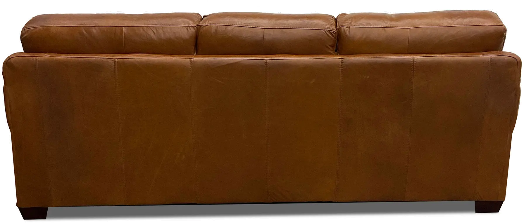 Saddle Brown Leather Sofa-2