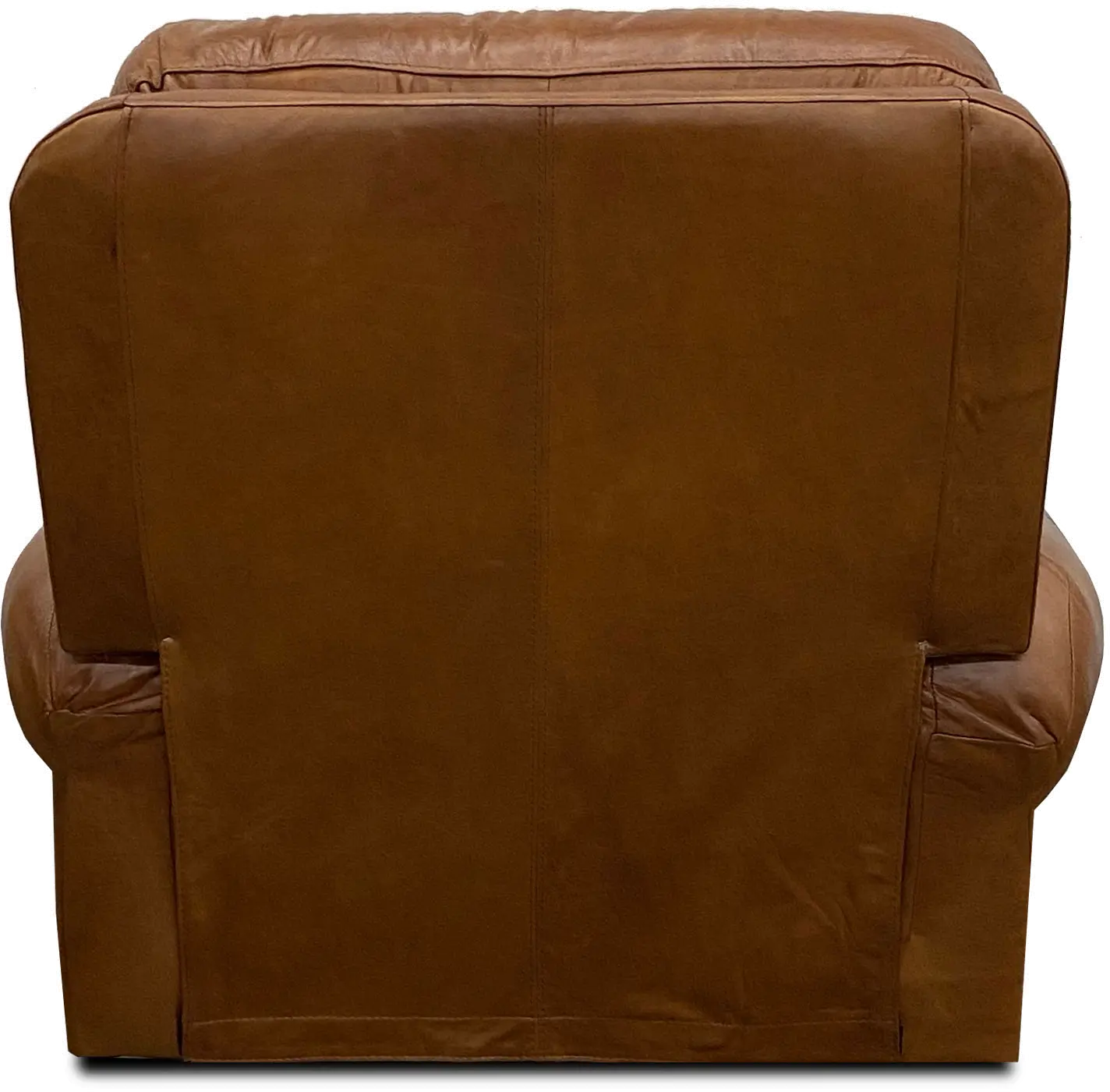 Saddle Brown Leather Power Recliner-5