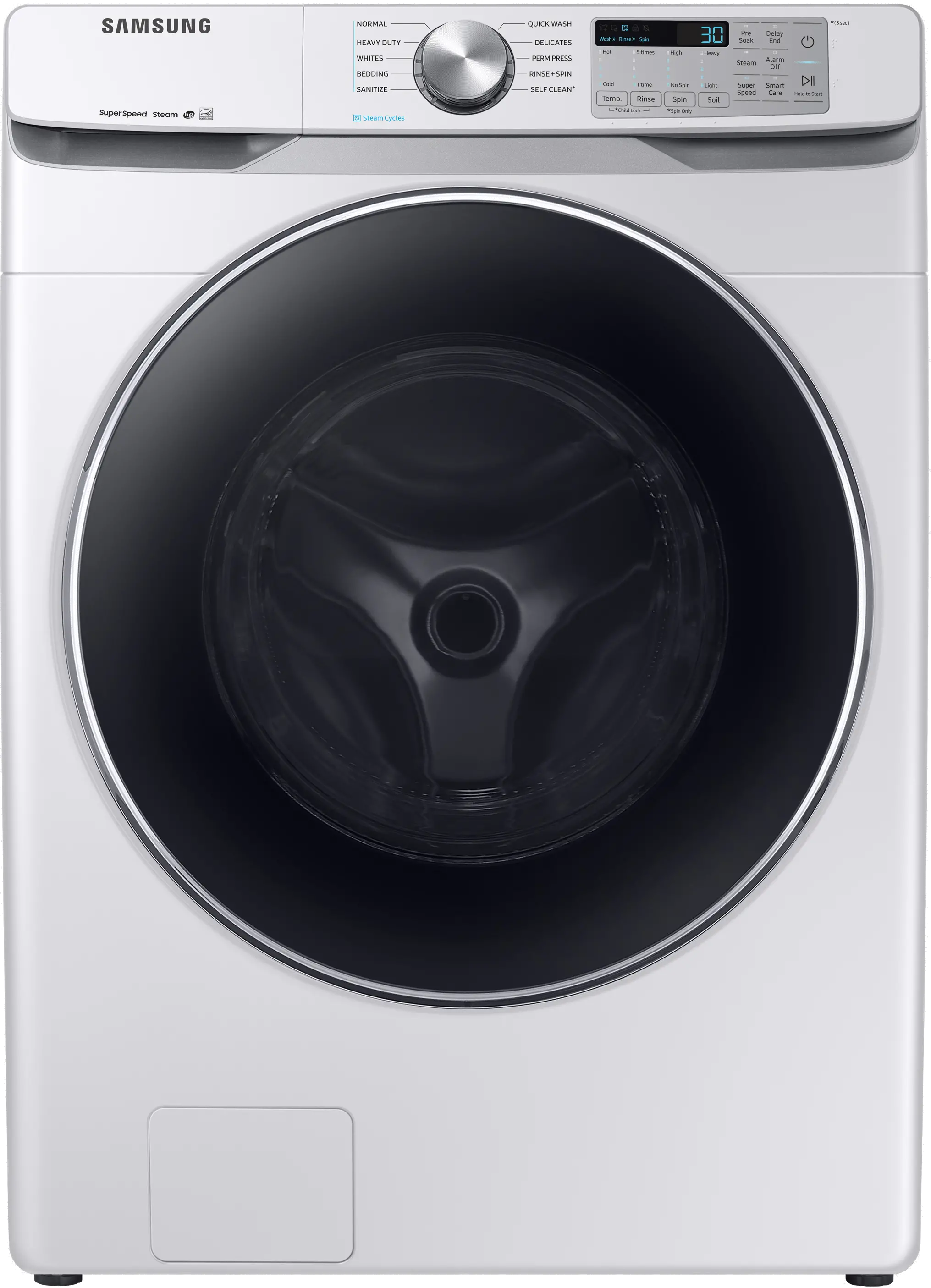 WF45T6200AW Samsung 4.5 cu ft Front Load Washer - White, WF45T6200-1